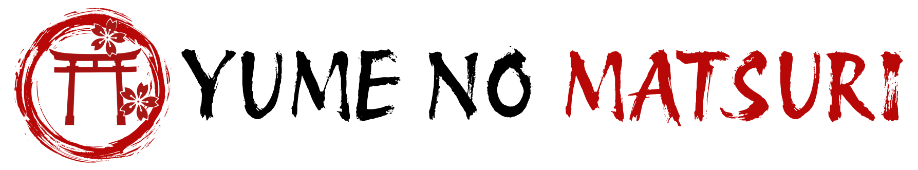 Yume no Matsuri Logo horizontal zweifarbig